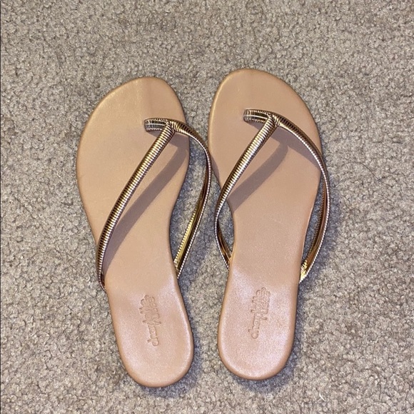 Rose Gold Sandals. - Picture 1 of 5